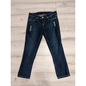 NICE Seven 7 Jeans Women's Crop Capri Embroidered Pockets Size 6 x 24"